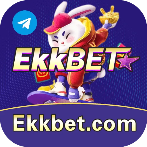 Imagem promovendo o canal oficial da ekkbet no Telegram
